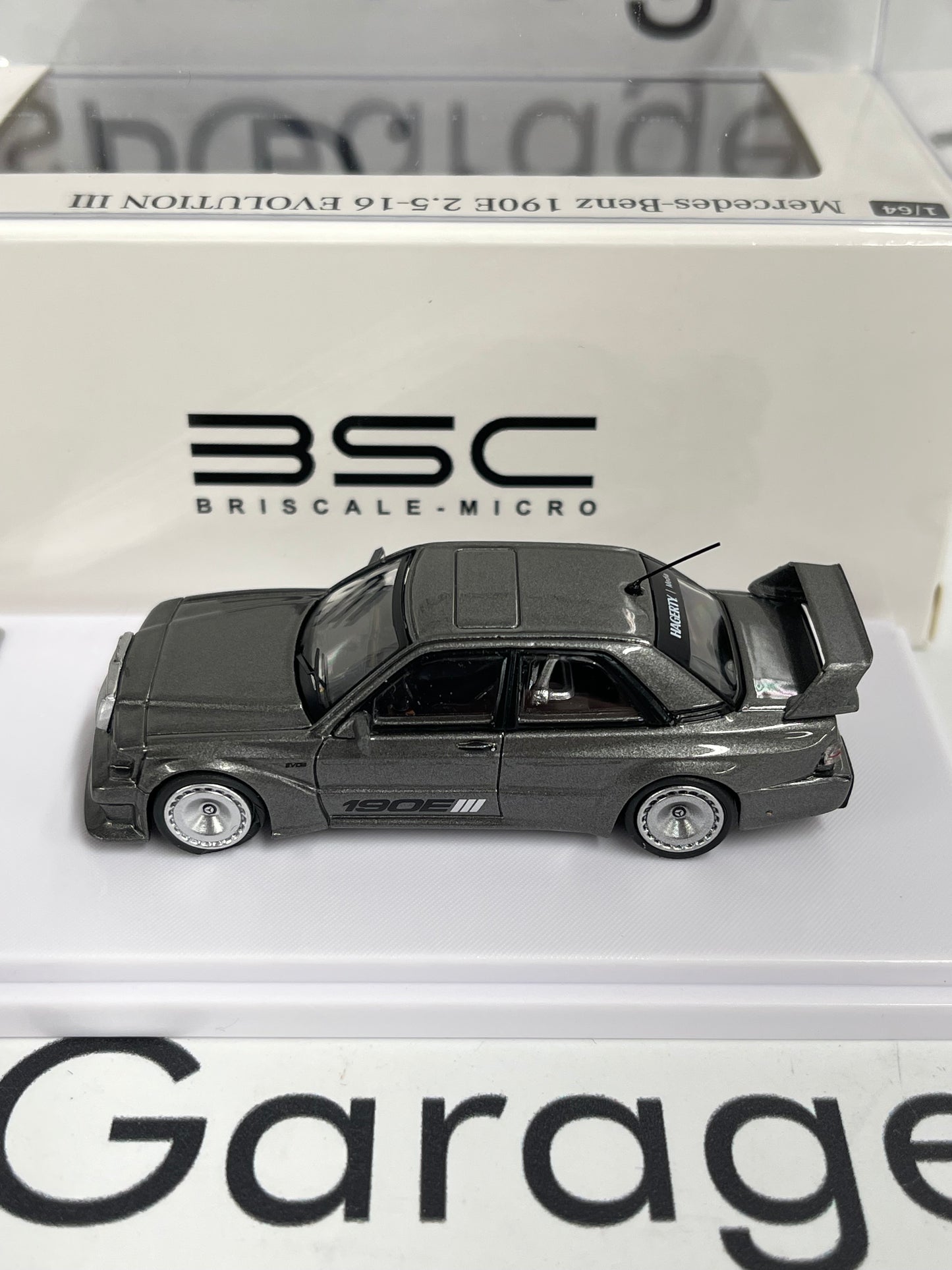 BSC Briscale Micro Mercedes Benz 190E EVO II Grey 1:64 Diecast