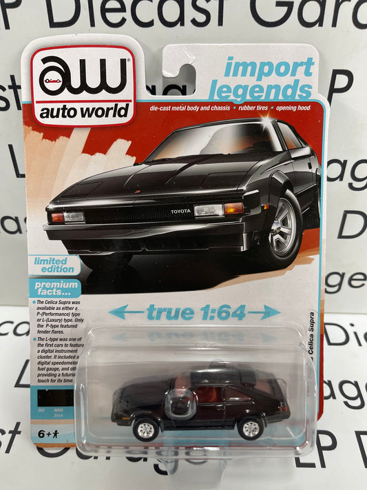 AUTO WORLD 1983 Toyota Celica Supra Black 1:64 Diecast Import Legends