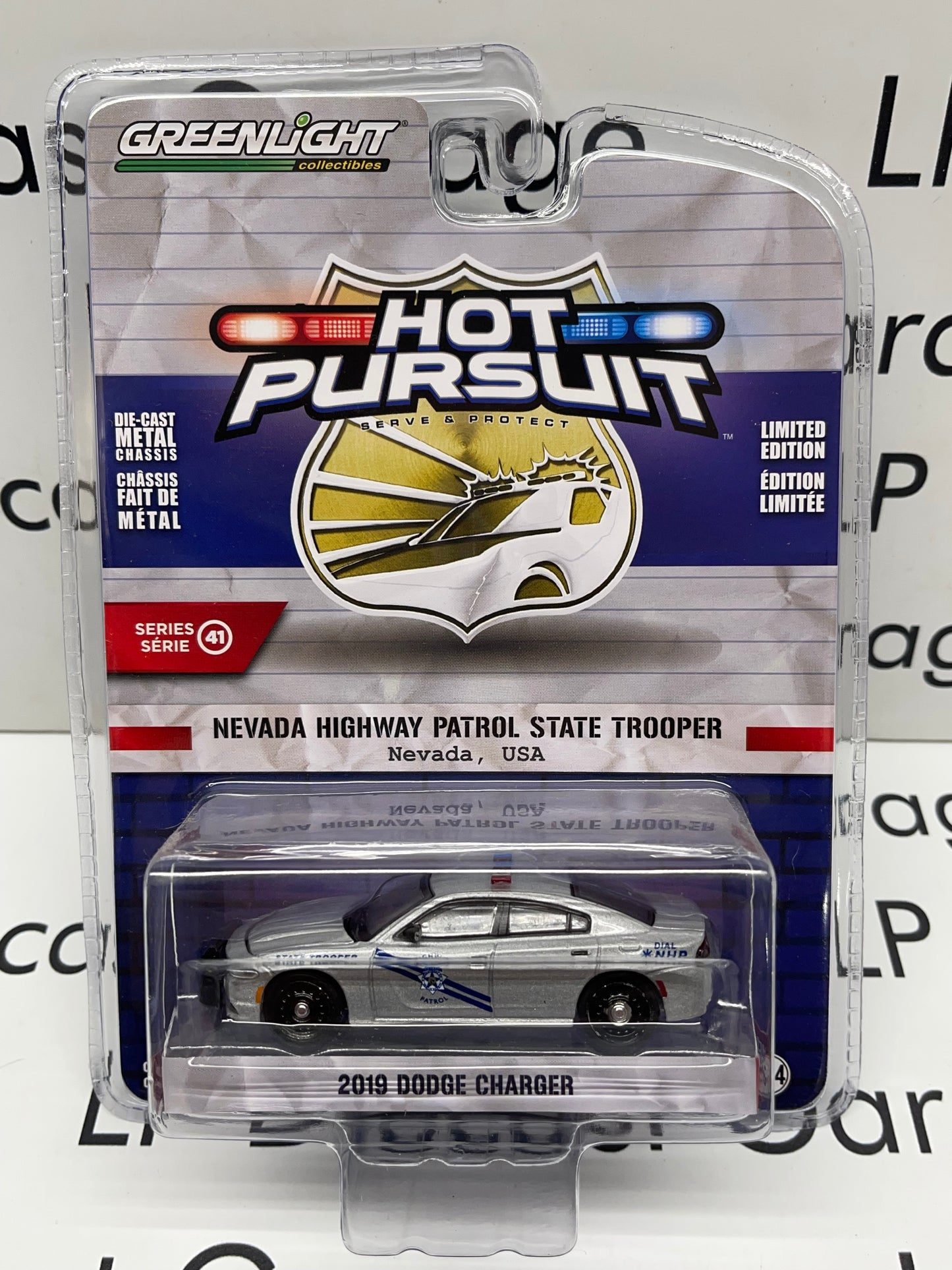 GREENLIGHT 2019 Dodge Charger Nevada Highway Patrol "Hot Pursuit" 1:64 Scale Diecast Car