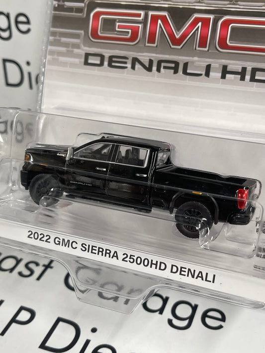 GREENLIGHT 2022 GMC Sierra 2500HD Denali Black 1:64 Diecast Karson Exclusive