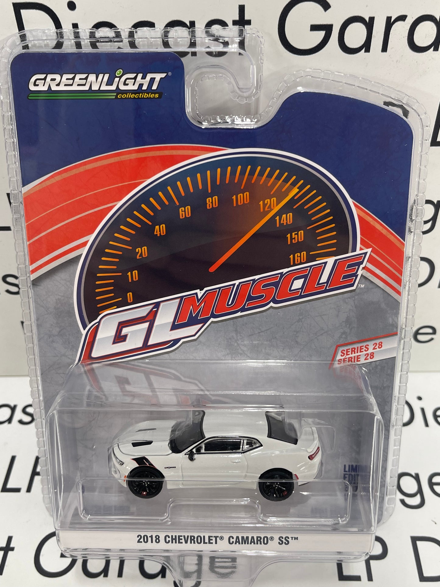 GREENLIGHT 2018 Chevrolet Camaro SS Redline Edition Silver Ice Metallic GL Muscle 1:64 Diecast