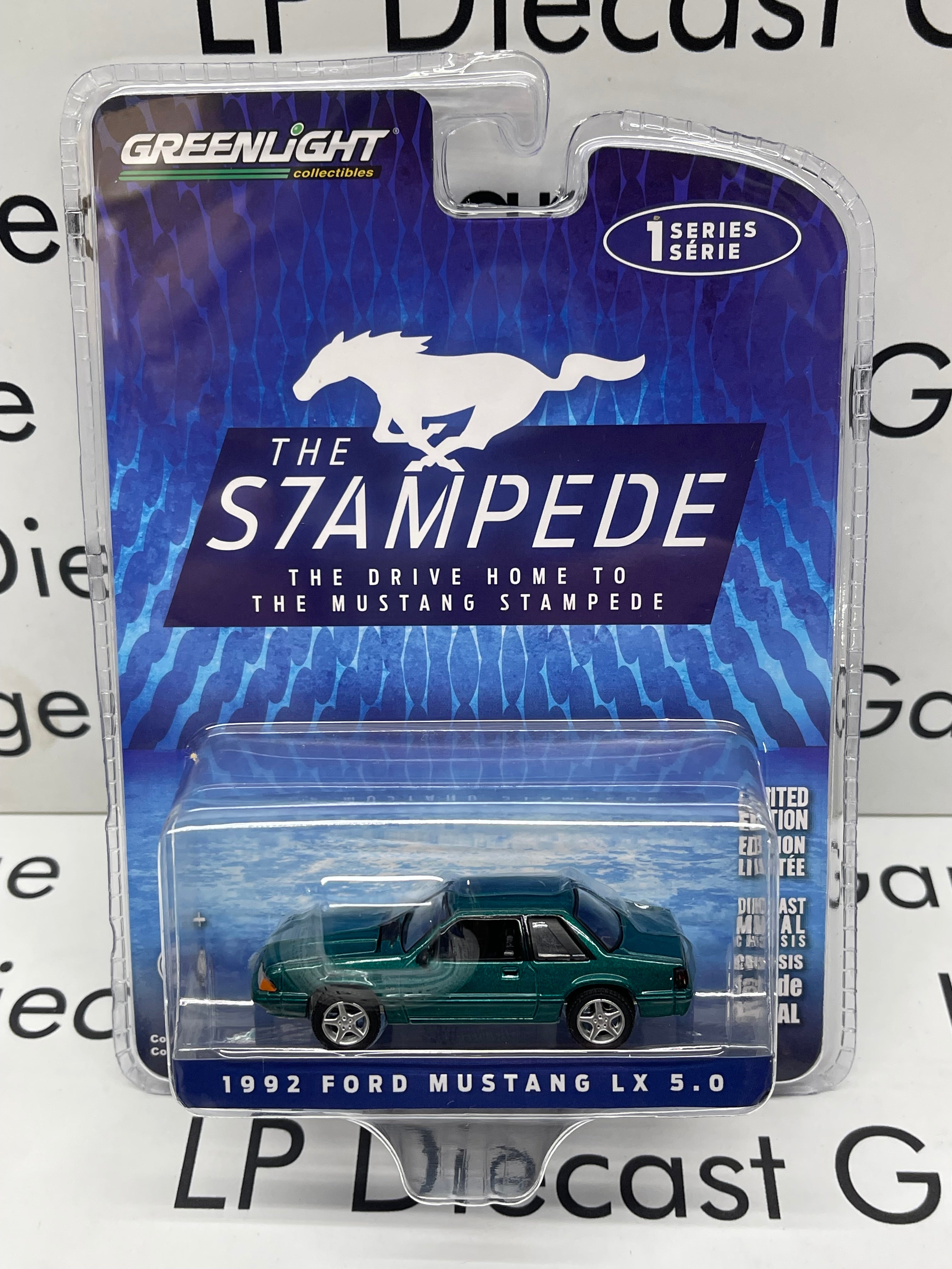 Greenlight 1992 Ford Mustang Lx 50 Coupe Deep Emerald Green The Stamp