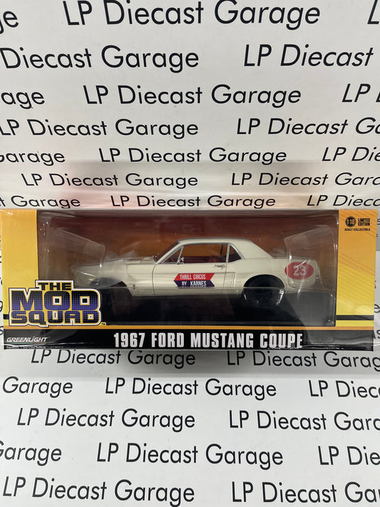 GREENLIGHT 1967 Ford Mustang Coupe Thrill Circus MOD SQUAD 1:18  Diecast