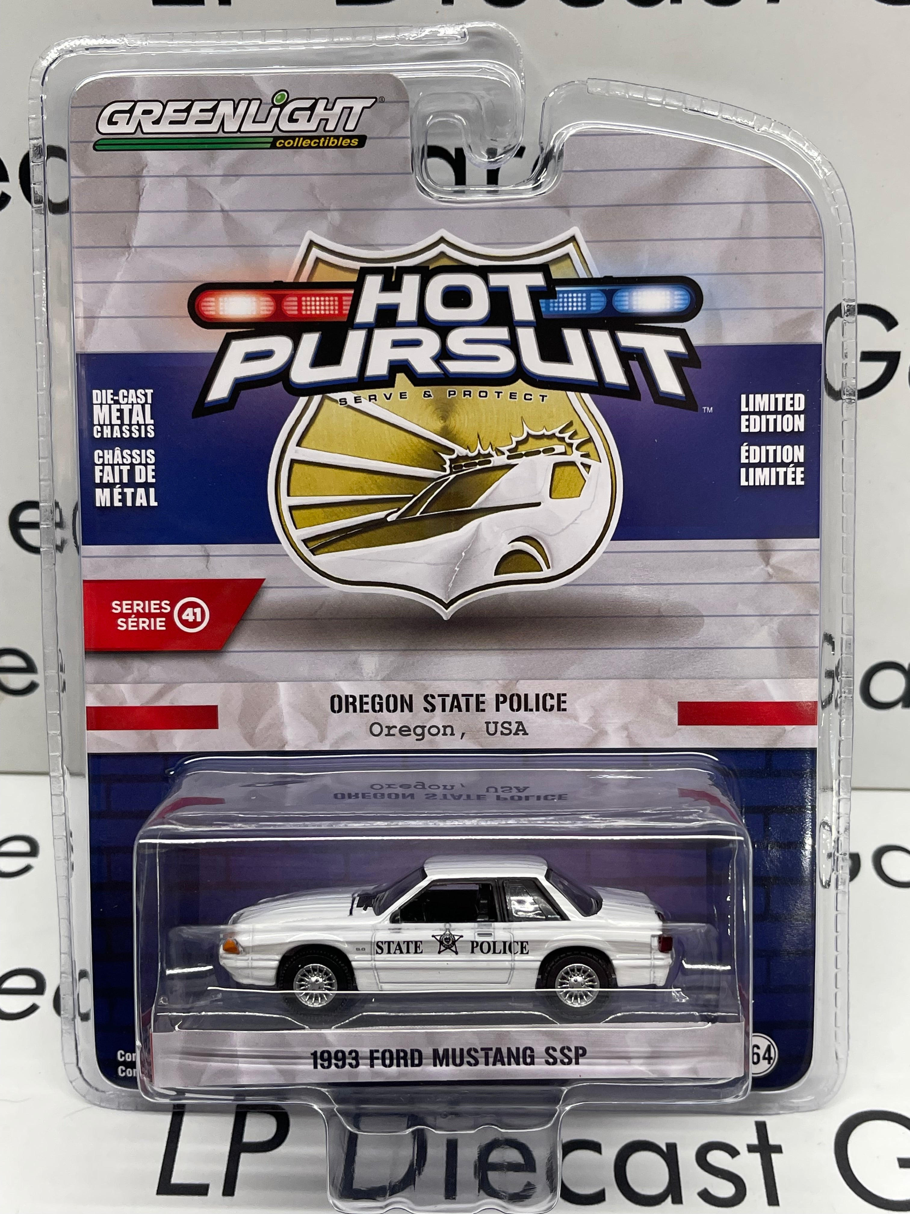 GREENLIGHT 1993 Ford Mustang SSP Oregon State Police Greenlight 1:64 S ...