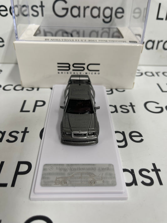 BSC Briscale Micro Mercedes Benz 190E EVO II Grey 1:64 Diecast