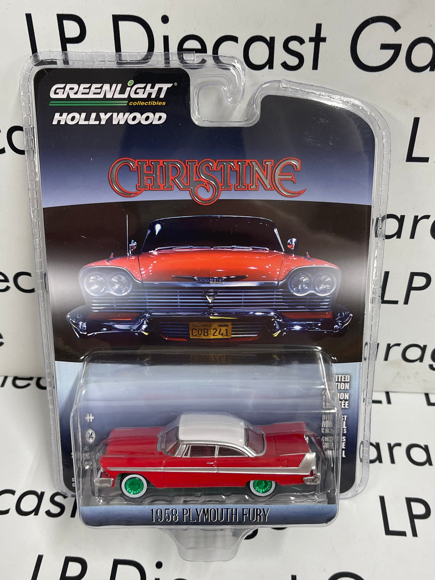 GREEN MACHINE GREENLIGHT 1958 Plymouth Fury Christine 1:64 Diecast Hollywood