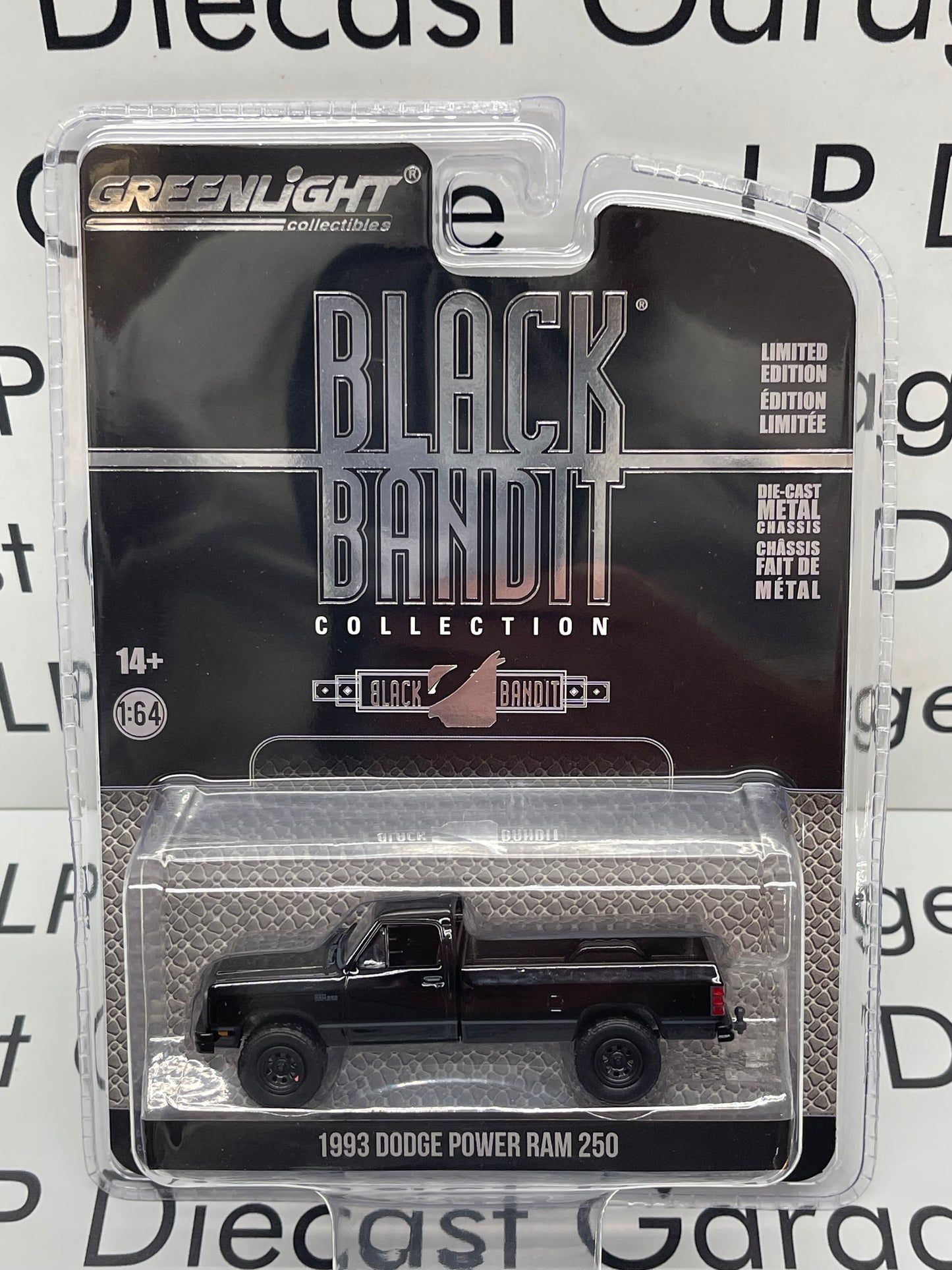 GREENLIGHT 1993 Dodge Power Ram 250 Black Bandit 1:64 Diecast