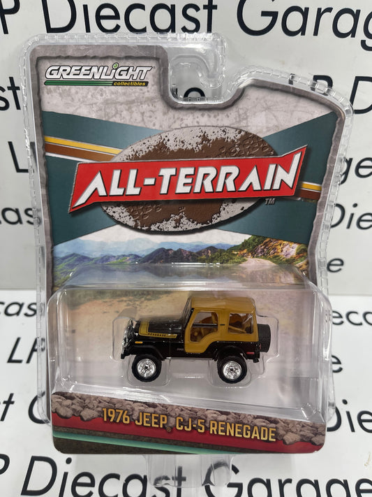 GREENLIGHT 1976 Jeep CJ-5 Renegade Black All Terrain 1:64 Diecast