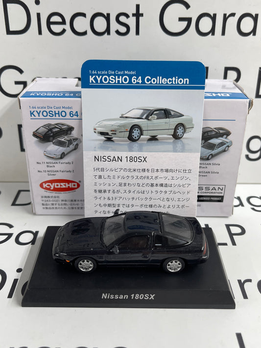 KYOSHO Nissan 180SX Dark Grey Sports Car 64 Collection Japan 1:64 Diecast