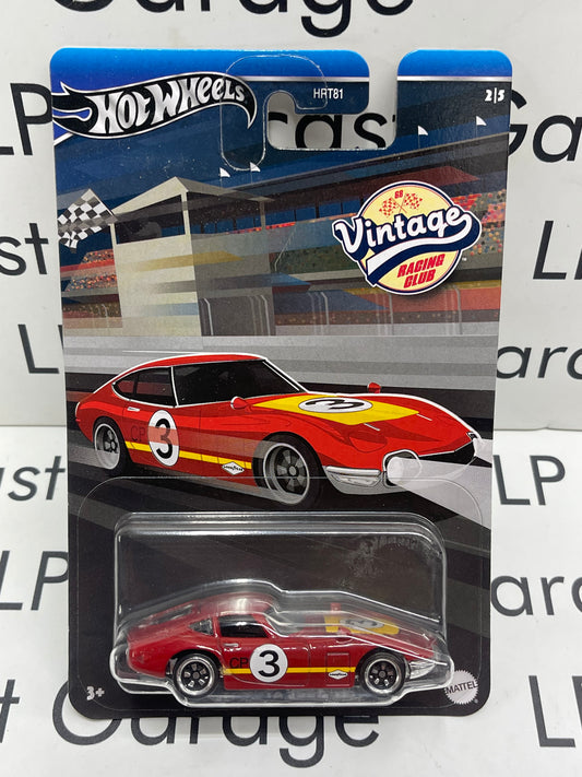 HOT WHEELS Vintage Racing Club Toyota 2000GT Red #3 1:64 Diecast