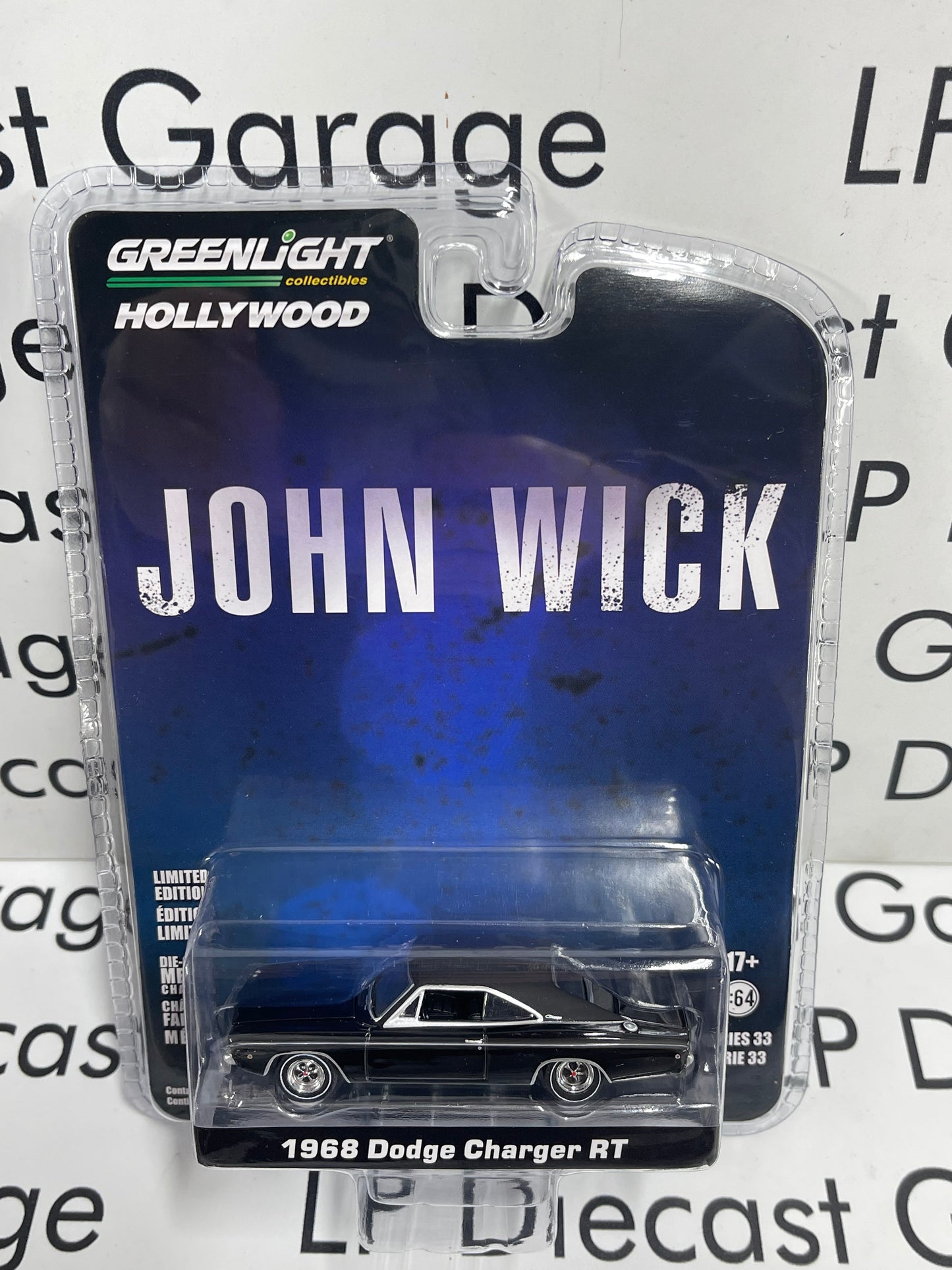 GREENLIGHT 1968 Dodge Charger R/T Black John Wick 1:64 Diecast Hollywood