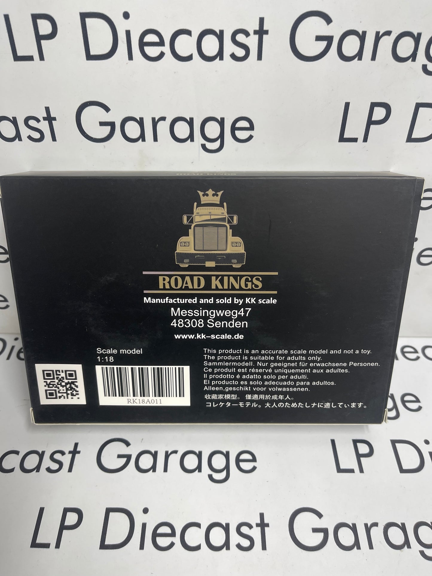 KK Scale Road Kings Chrome Semi Truck Wheels Front Set 1:18 Diecast