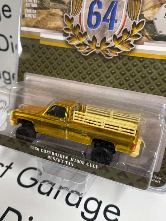 CHROME CHASE GREENLIGHT 1986 Chevrolet Silverado M1008 CUCV 1:64 Diecast Battalion