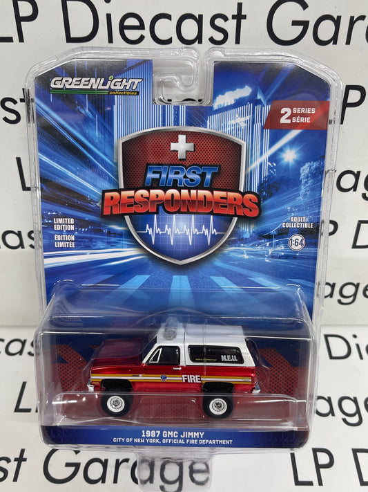 CHROME CHASE GREENLIGHT 1987 GMC Jimmy FDNY 1:64 Diecast First Responders