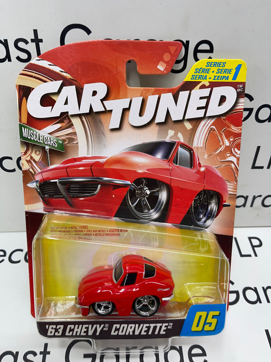 CarTuned 1963 Chevy Corvette Bright Red Series 1 #05 1:64 Diecast