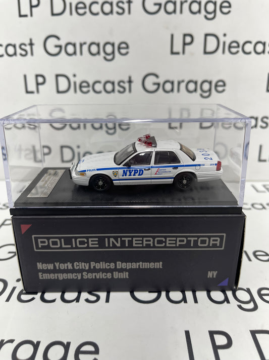 ROLLIN 2006 Ford Crown Victoria NYPD New York Police Interceptor White 1:64 Diecast