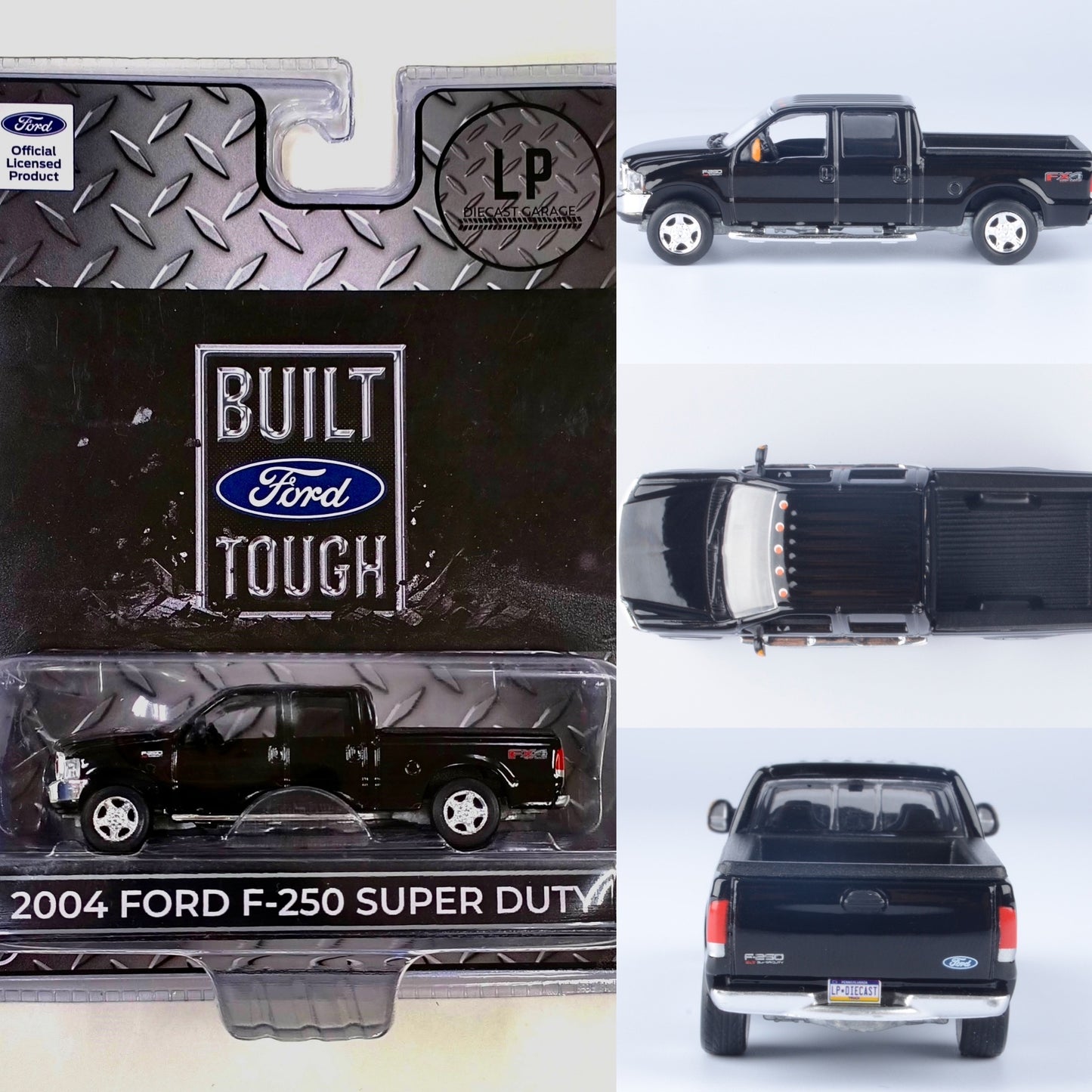 MOTORMAX 2004 Ford F-250 Super Duty Crew Cab Truck Black LP Diecast Garage Exclusive 1:64 Diecast Promo *PRE-ORDER due in Jan 2025*