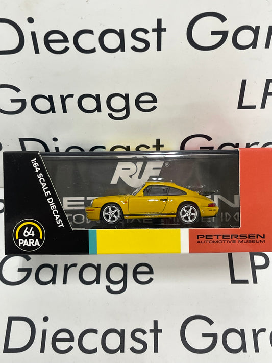 PARAGON MODELS Para 64 1987 Porsche 911 RUF CTR Yellowbird Blossom Yellow Peterson 1:64 Diecast