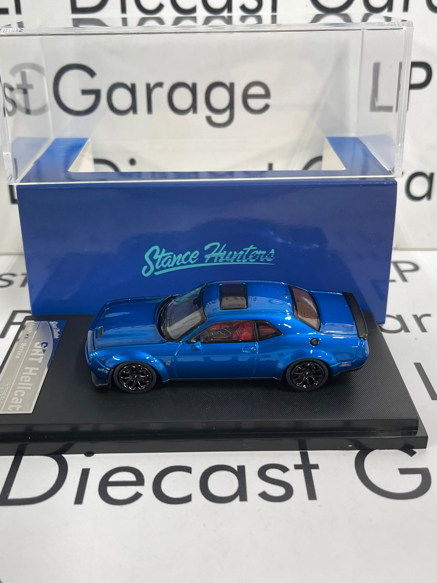 STANCE HUNTERS 2023 Dodge Challenger SRT Hellcat Blue 1:64 Diecast