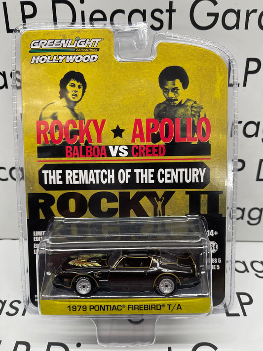 GREENLIGHT 1979 Pontiac Firebird T/A Rocky II Movie Car Hollywood Rocky VS Apollo 1:64 Diecast