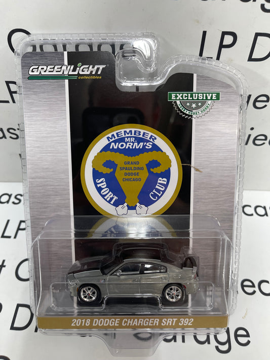 GREENLIGHT *RAW CHASE* 2018 Dodge Charger SRT 392 Mr. Norms Sport Club Grand Spalding Dodge 1:64 Diecast