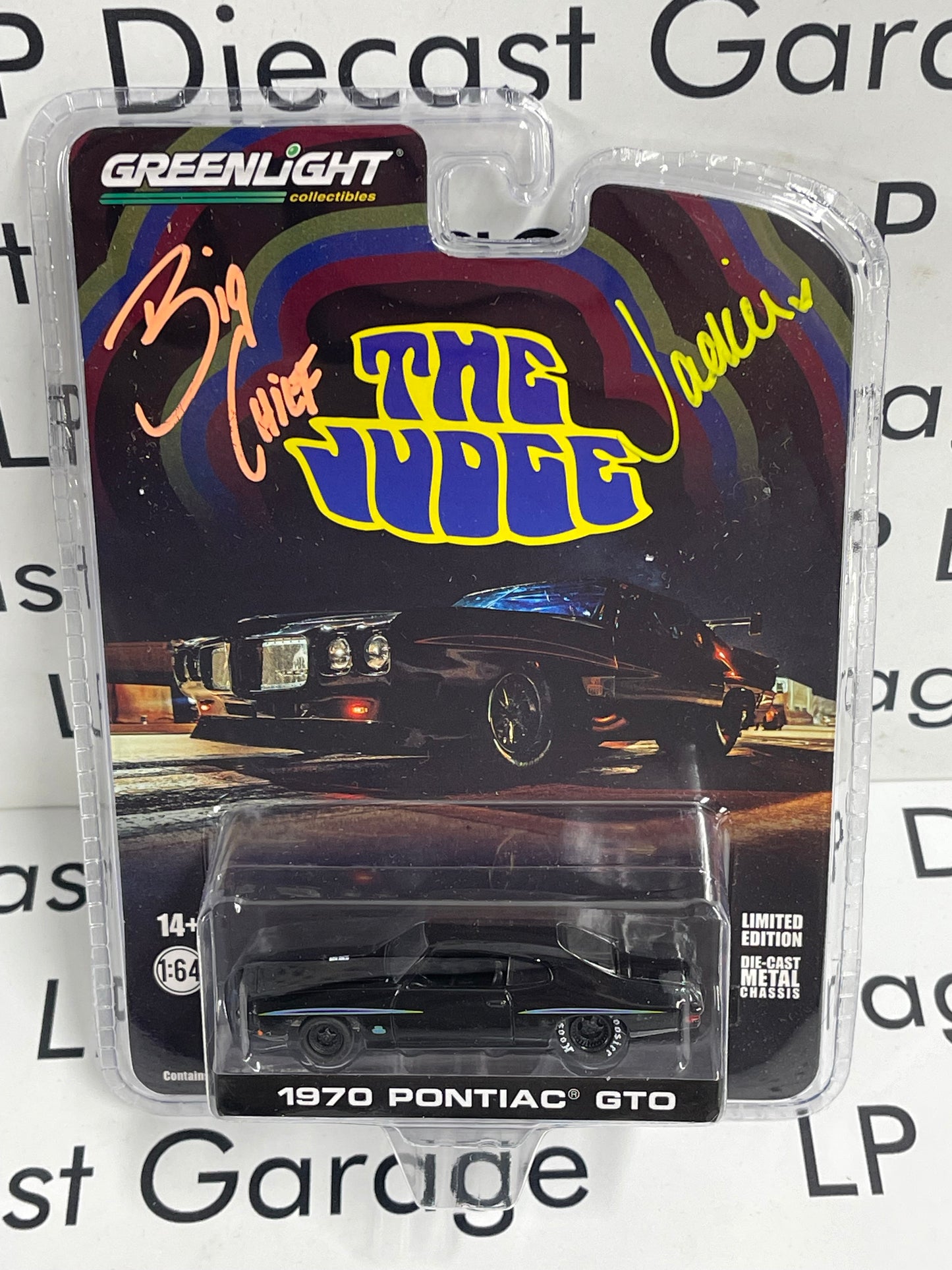 SIGNED GREENLIGHT 1970 Pontiac GTO The Crow Street Outlaws 1:64 Diecast