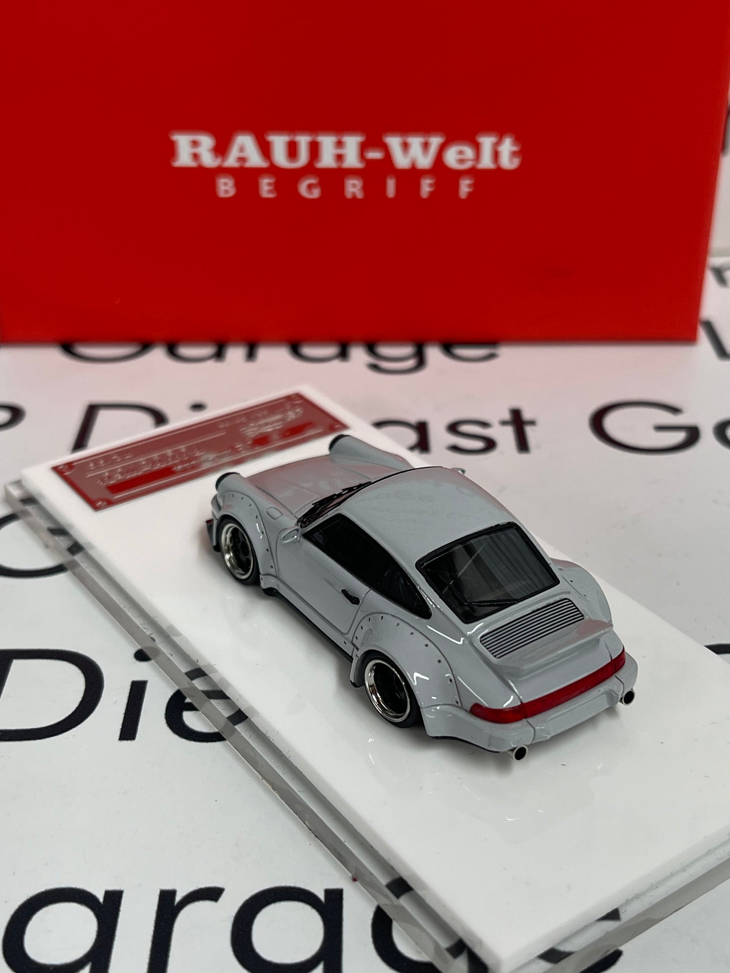 XXE-Models Porsche 964 RWB BeGriff Cement Gray Resin Model Rauh-Welt 1:64 NOT Diecast