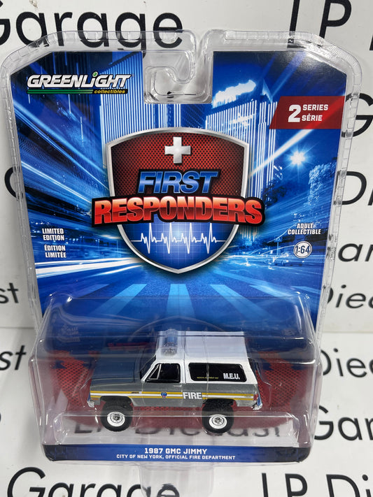 RAW CHASE GREENLIGHT 1987 GMC Jimmy FDNY Fire Dept 1:64 Diecast First Responders