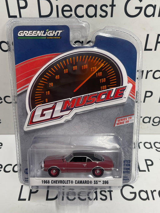 GREENLIGHT 1968 Chevrolet Camaro SS 396 Maroon 1:64 Diecast GL Muscle