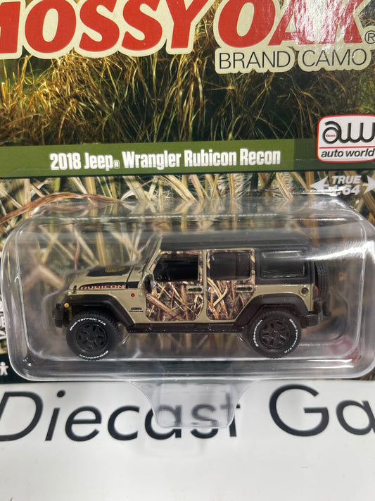 AUTO WORLD 2018 Jeep Wrangler Rubicon Recon Mossy Oak 1:64 Diecast Big Country Collectibles