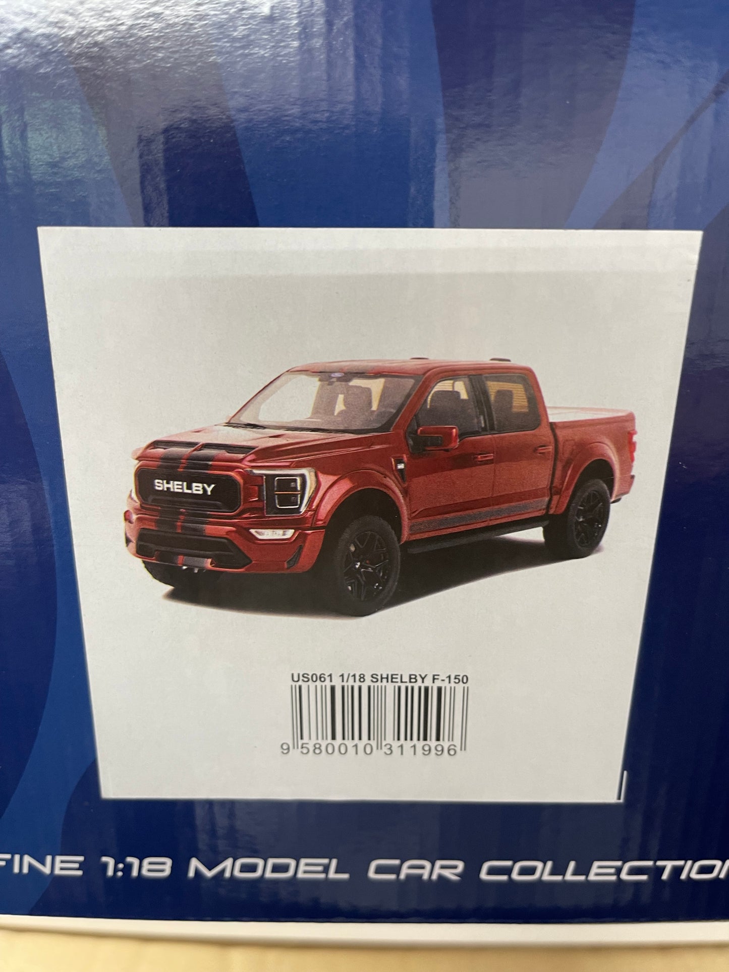 GT SPIRIT 2022 Ford F-150 Shelby Truck Red with Black Stripes US061 1:18 Resin NOT Diecast