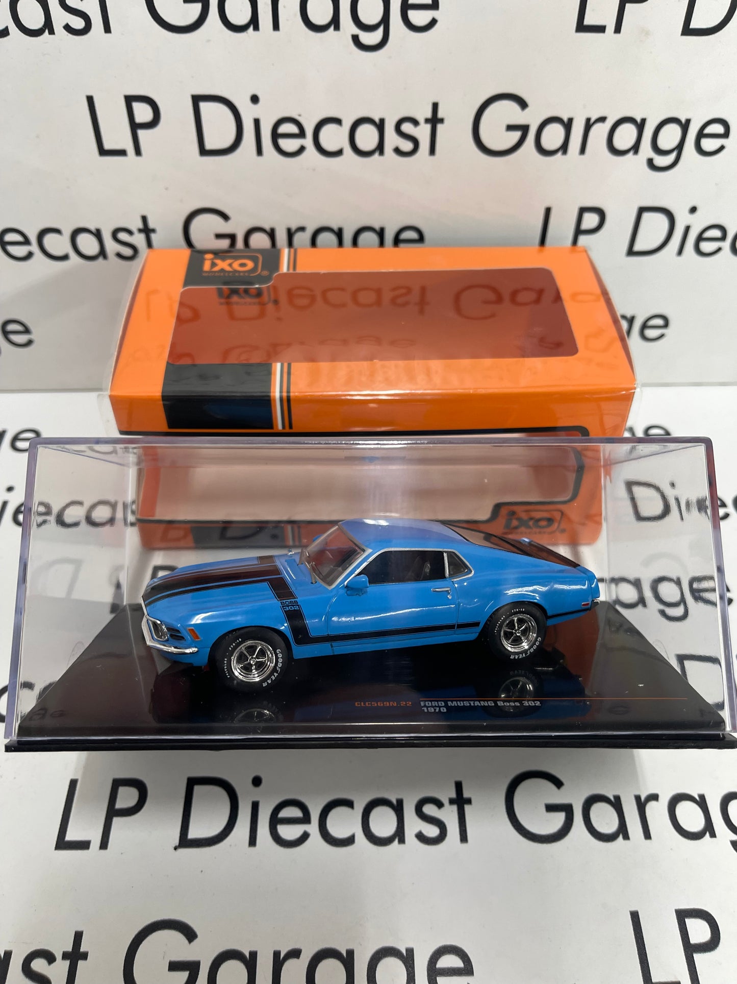 IXO Models 1970 Ford Mustang Boss 302 Blue 1:43 Diecast