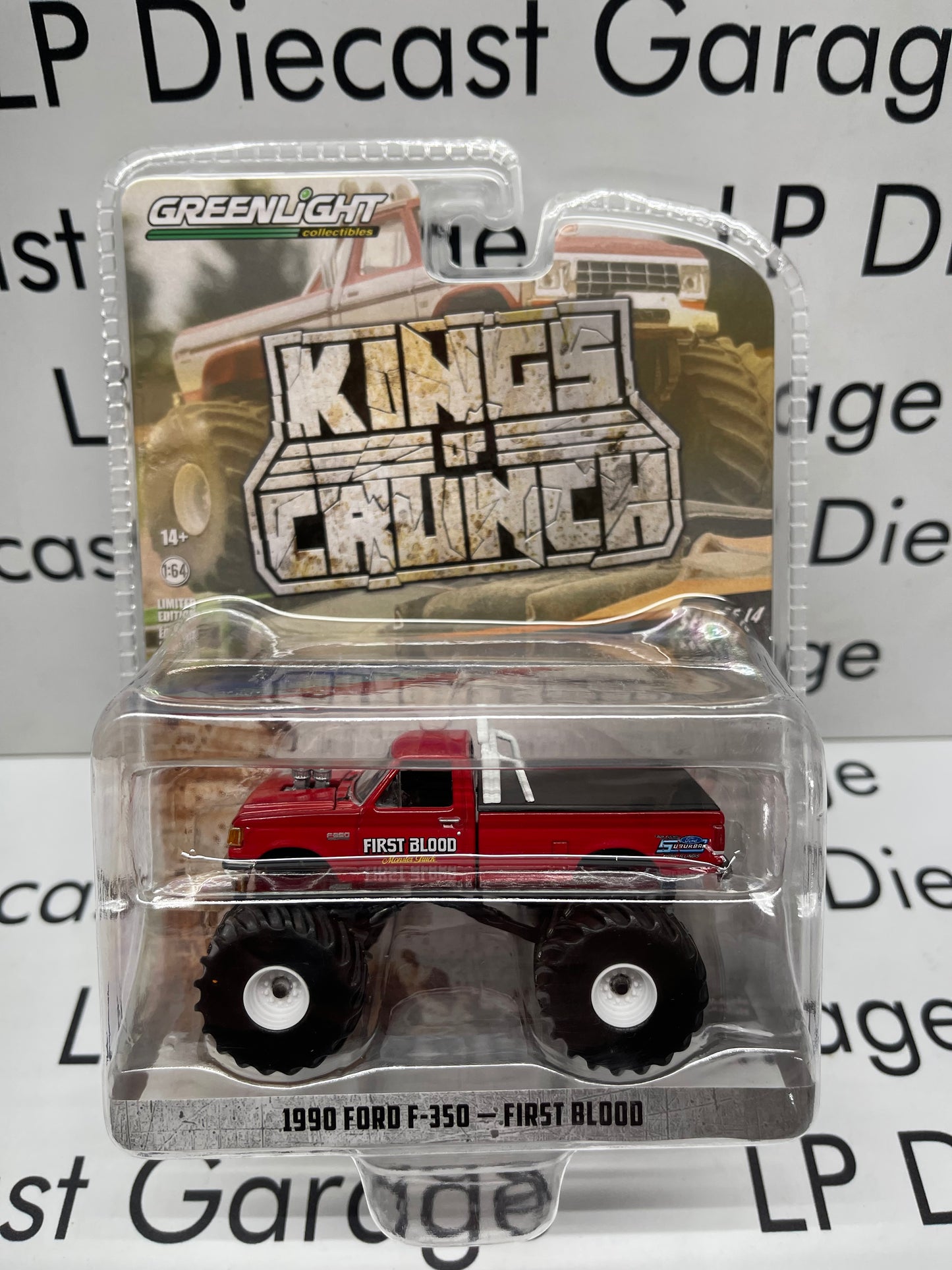 GREENLIGHT 1990 Ford F-350 First Blood King of Crunch 1:64 Diecast