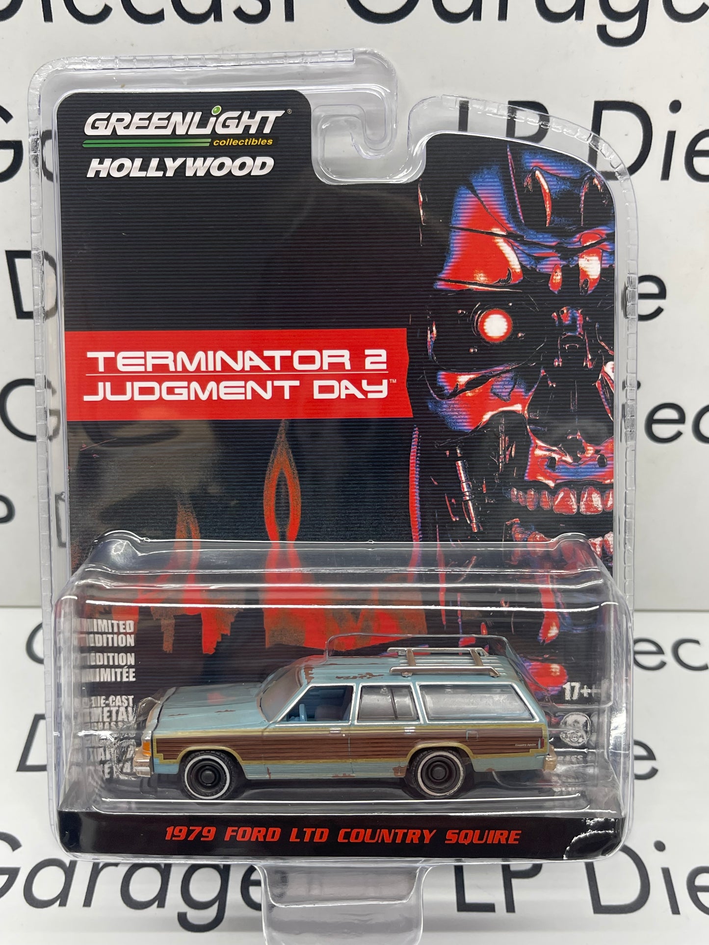 GREENLIGHT Terminator 2 Judgement Day 1979 Ford LTD Country Squire Hollywood 1:64 Diecast