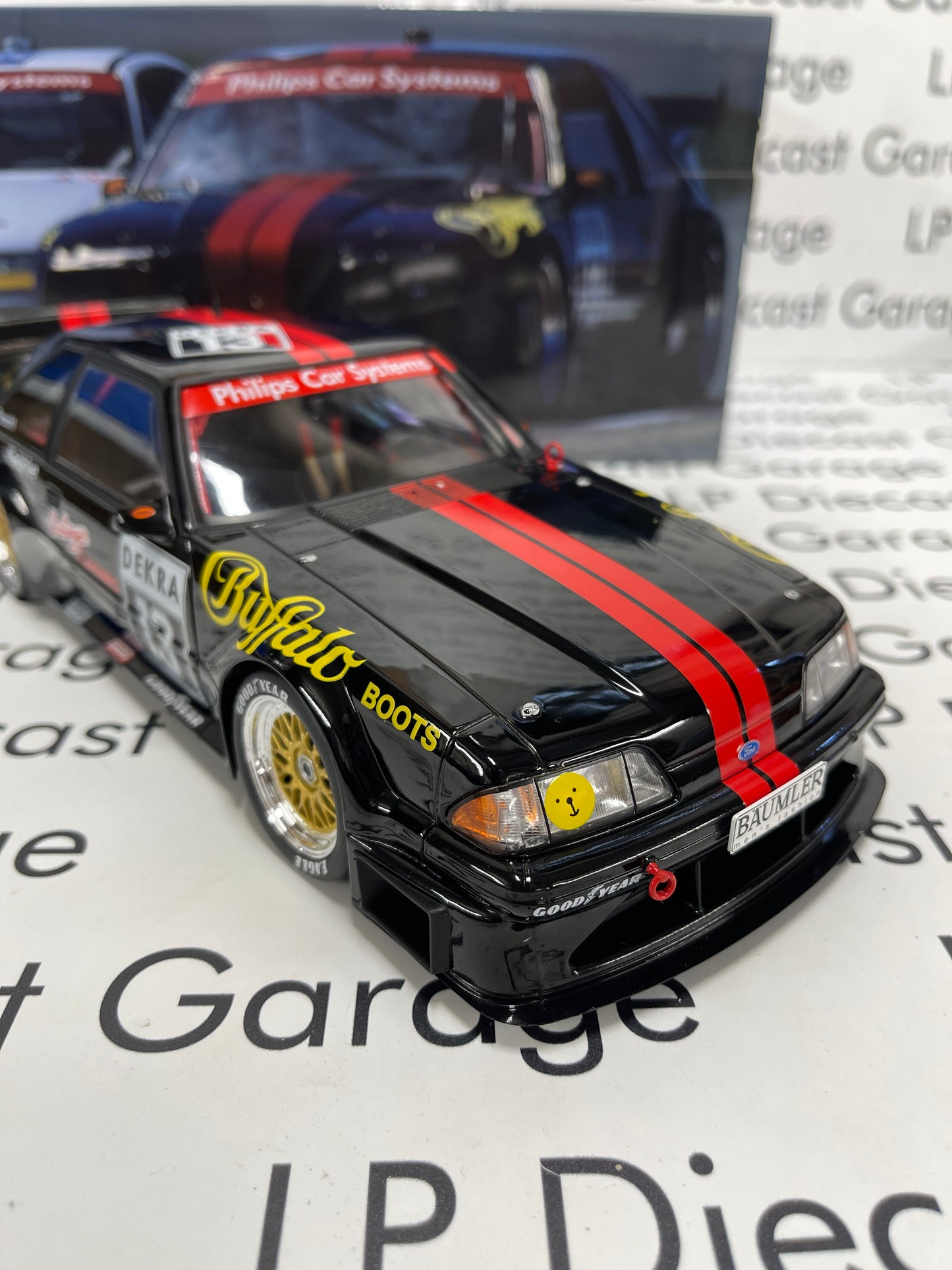 WERK 83 1992 Ford Mustang 5.0 #13 DTM Season 1994 Jurgen Feucht Black/ Red 1:18 Diecast