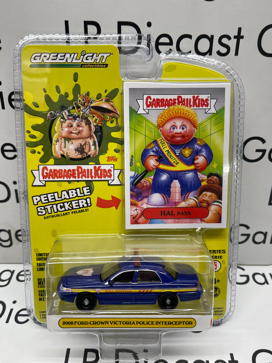 GREENLIGHT 2008 Ford Crown Victoria Police Interceptor Hal Pass Garbage Pail Kids Series 5 1:64 Diecast