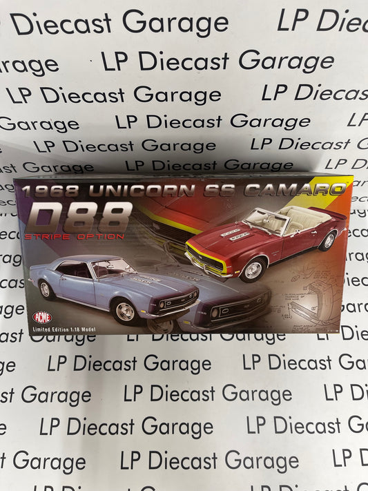 ACME 1968 Chevrolet Camaro SS Unicorn Blue A1805717 1:18 Diecast