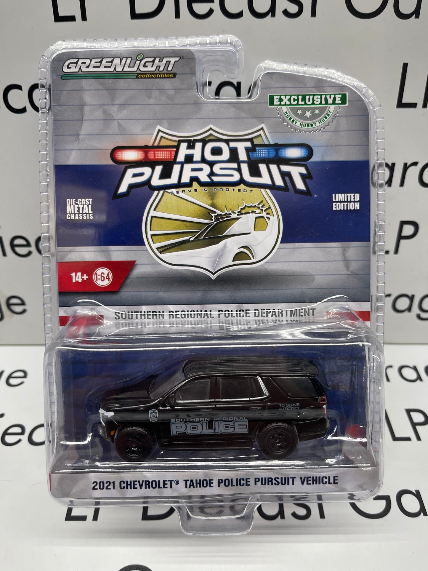 GREENLIGHT 2021 Chevrolet Tahoe Southern Regional Police Pursuit Vehicle "Hot Pursuit" 1:64 Diecast