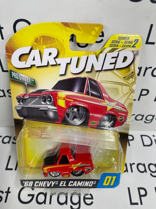 CARTUNED '68 Chevy El Camino Red Series 2 1:64 Diecast