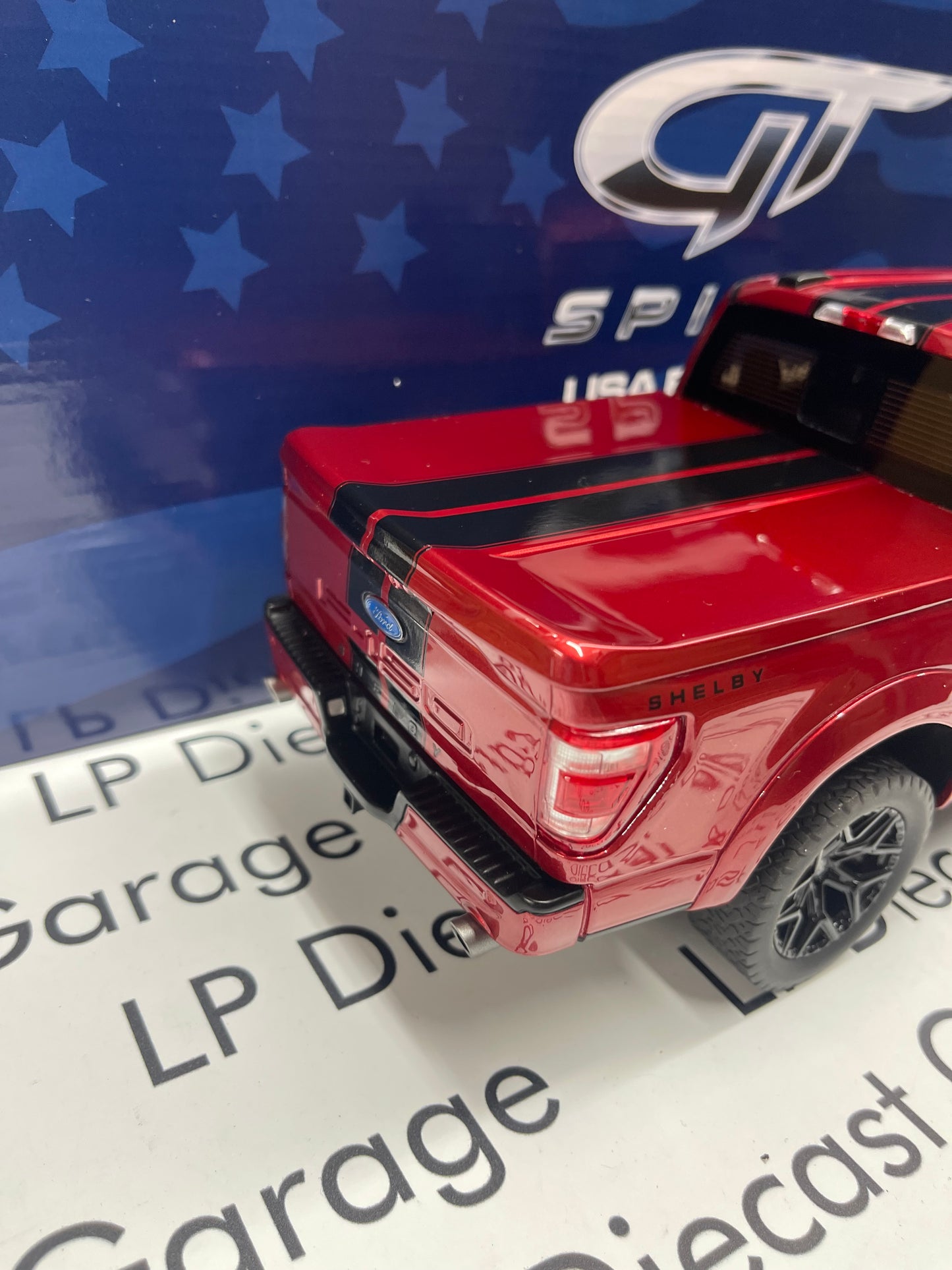 GT SPIRIT 2022 Ford F-150 Shelby Truck Red with Black Stripes US061 1:18 Resin NOT Diecast