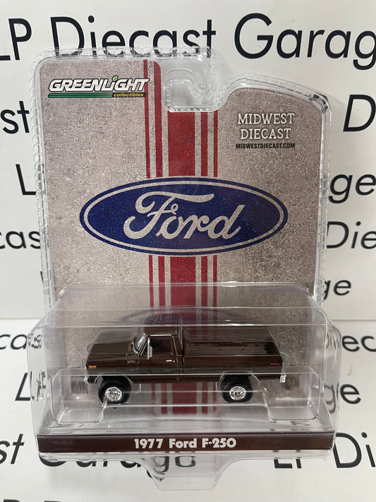 GREENLIGHT 1977 Ford F-250 Root Beer Brown 1:64 Diecast Midwest Exclusive