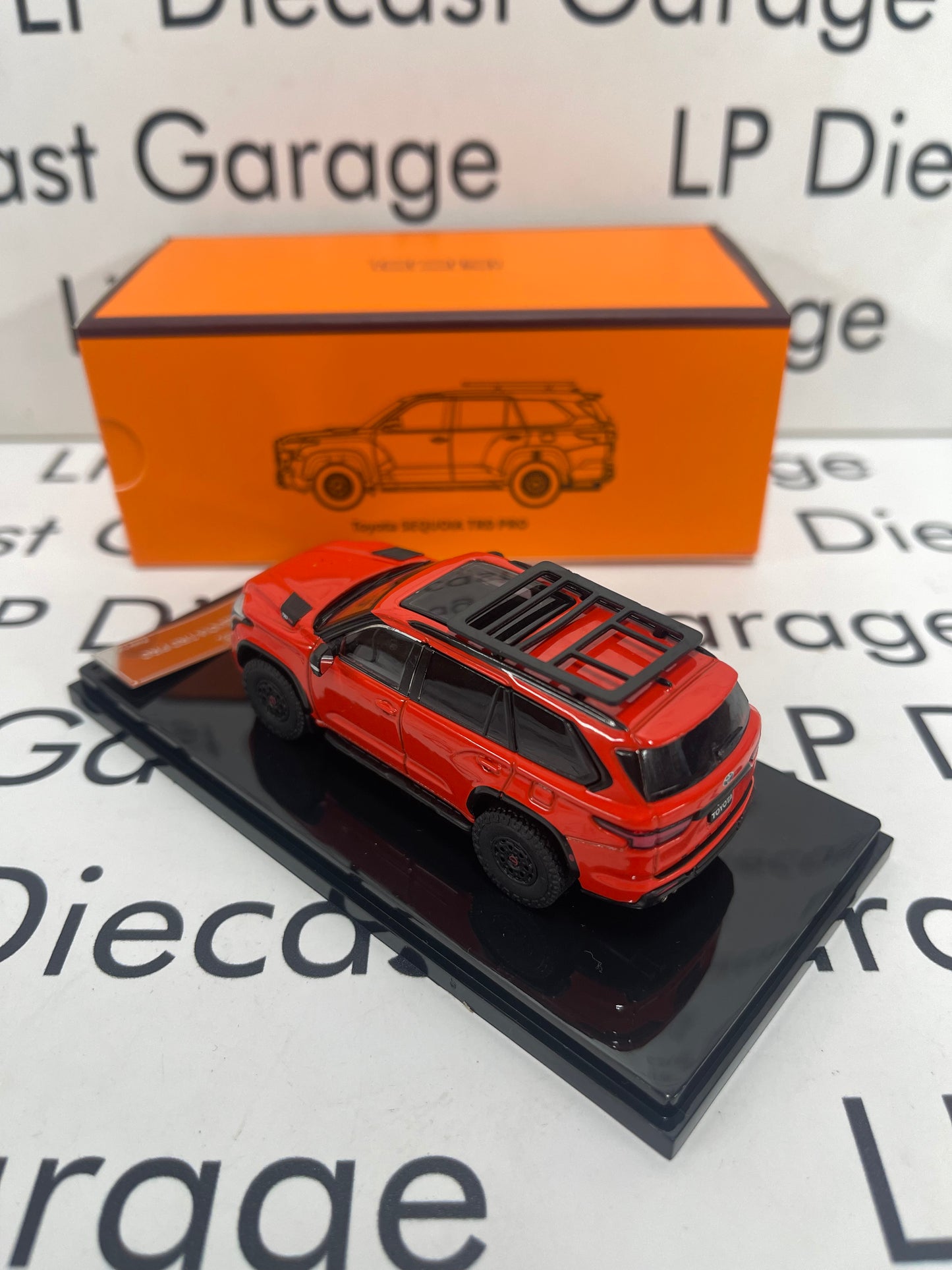 GCD 2024 Toyota Sequoia TRD Pro Orange Solar Octane 1:64 Diecast