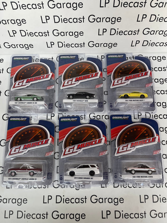 GREENLIGHT GL Muscle Series 27 Complete Set of 6 Vehicles 1:64 Diecast