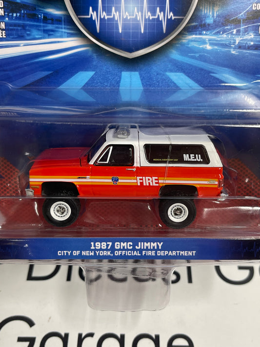 GREENLIGHT 1987 GMC Jimmy FDNY Fire Dept 1:64 Diecast First Responders