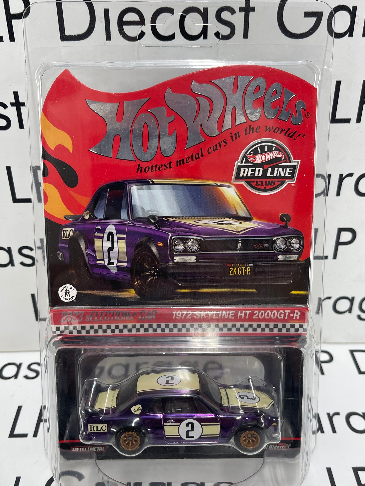 HOT WHEELS RLC Selections Car 2023 1972 Skyline HT 2000GT-R Purple 1:64 Diecast