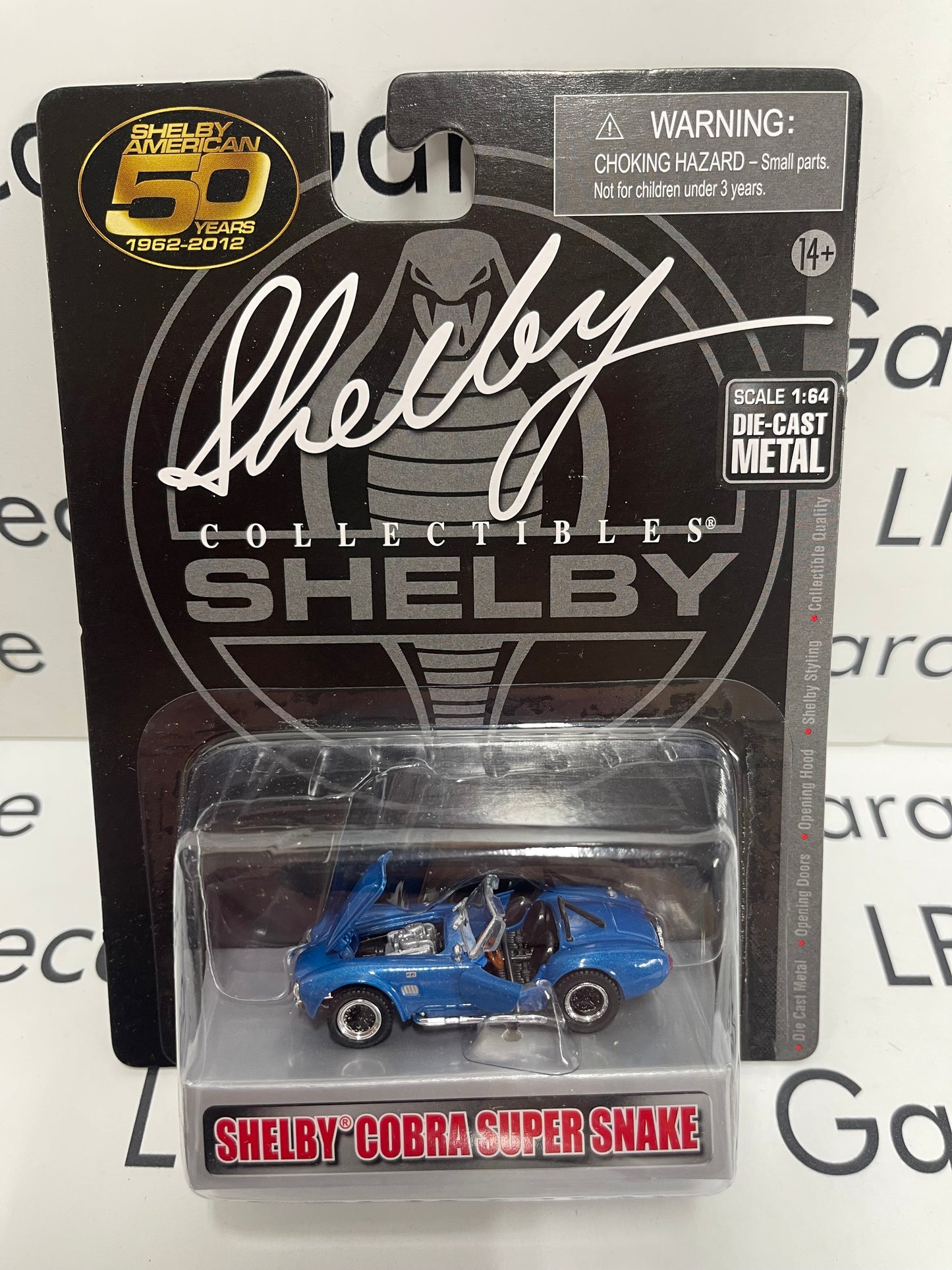 SHELBY COLLECTIBLES Shelby Cobra Super Snake Blue 1:64 Diecast