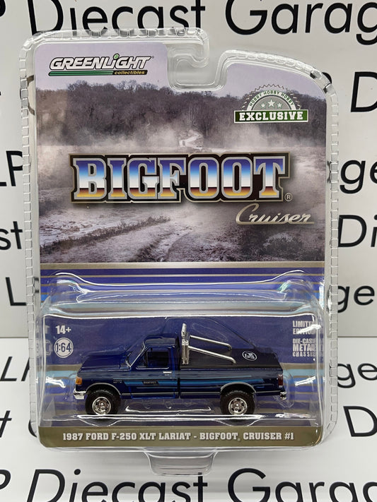 GREENLIGHT 1987 Ford F-250 XLT Lariat Bigfoot Cruiser #1 1:64 Diecast