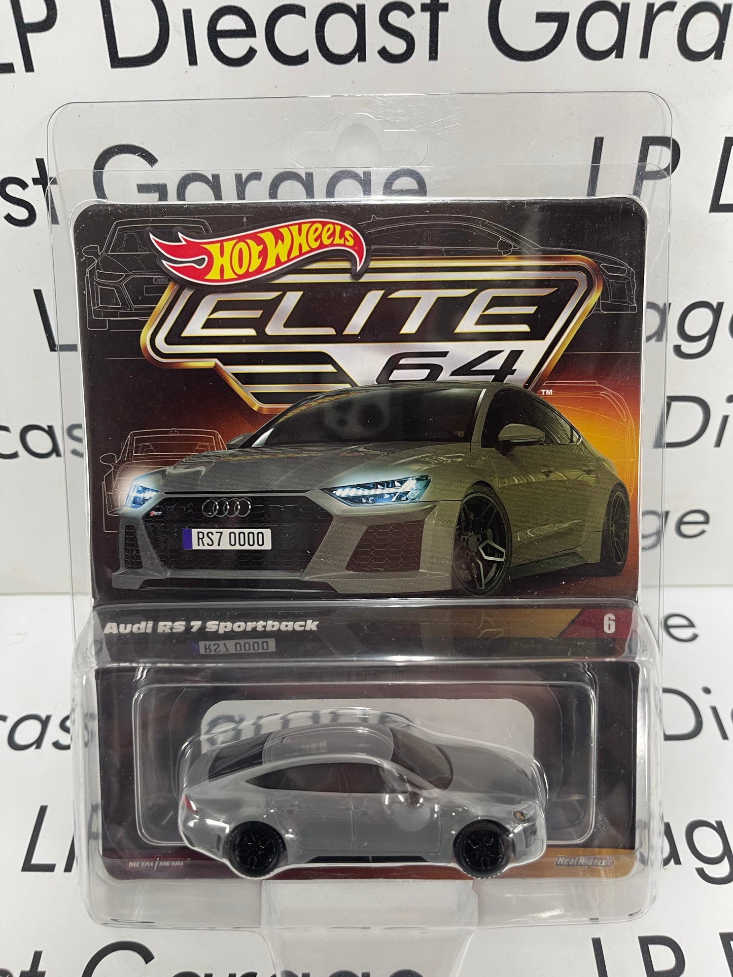 HOT WHEELS Audi RS 7 Sportback Gray Collectors Elite 64 1:64 Diecast