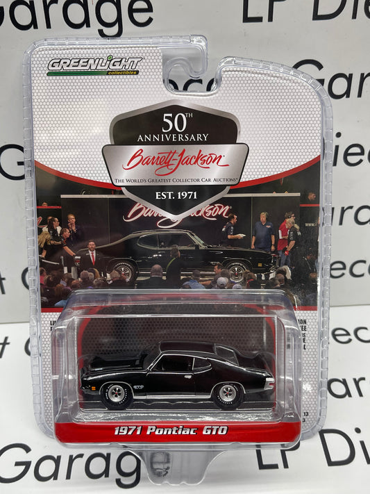 GREENLIGHT 1971 Pontiac GTO Black Barrett Jackson Auctions 1:64 Diecast