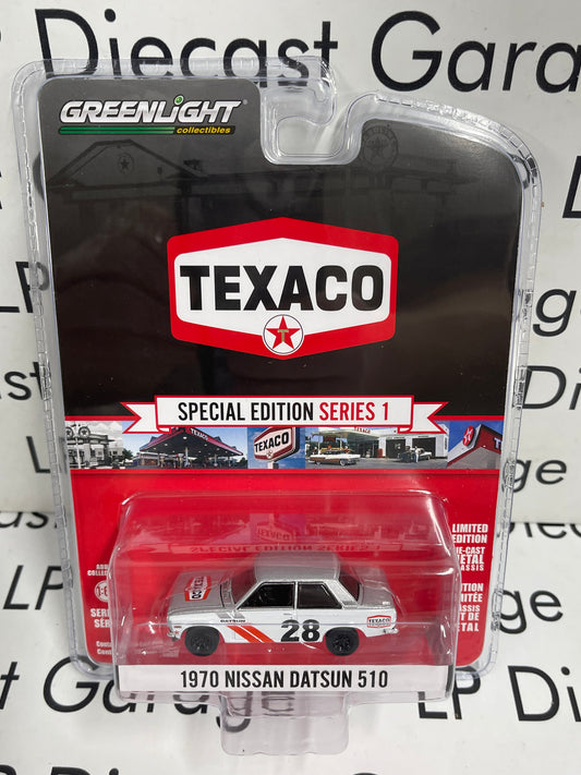 GREENLIGHT 1970 Nissan Datsun 510 Texaco 1:64 Diecast